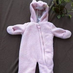 QT Baby 6-9 Month Pink Winter Hoodie Coveru/Jacket